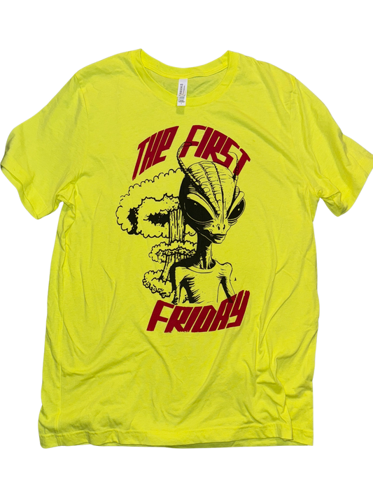 HANDMADE Yellow Alien Shirt